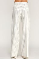 Load image into Gallery viewer, Annabelle Crop Wide Leg - Savoy Navy Stripe