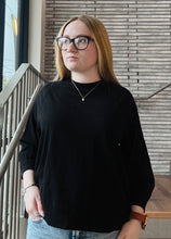 Load image into Gallery viewer, BOBI Banded Raglan Tee - Black