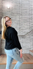 Load image into Gallery viewer, BOBI Banded Raglan Tee - Black