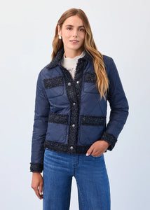 Indigo Quilted Sparkle Jacket