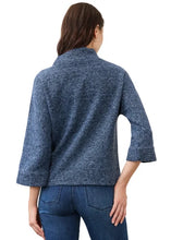 Load image into Gallery viewer, Indigo Tweed Popover W/Wide Sleeves
