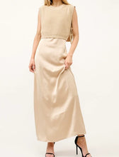 Load image into Gallery viewer, 2pc Satin Dress w/vest set - Gold
