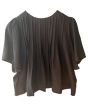 Load image into Gallery viewer, Black Pintucked Blouse
