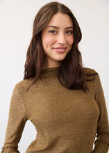 Load image into Gallery viewer, Brass Metallic  L/S Top
