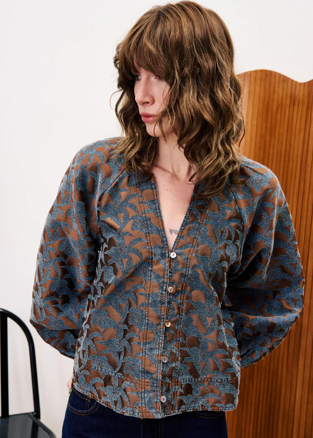 Boldo Ice Brown Blouse