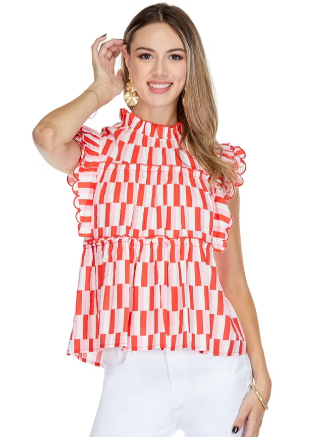 Scallop Tiered Top