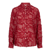 Load image into Gallery viewer, Raspberry Tattered Blouse
