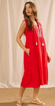 Load image into Gallery viewer, Red, White, Blue Stitch Dress
