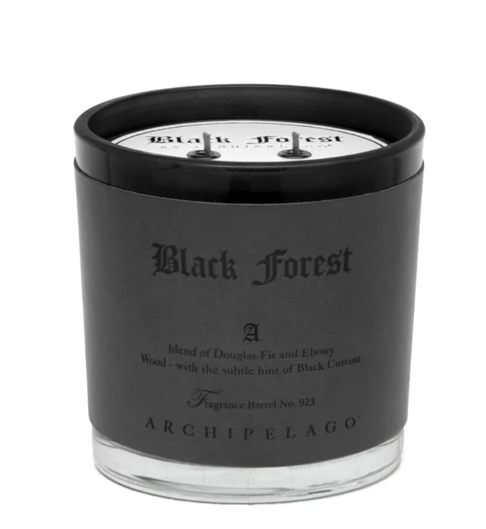 ARCHIPELAGO - BLACK FOREST LETTER PRESS CANDLE