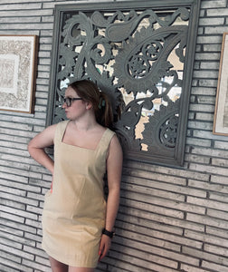 Oatmeal Square Neck Dress