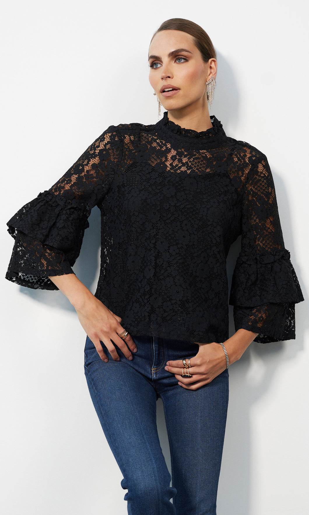 Tierd Slv Blouse