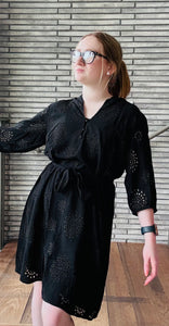 Black Embroidery Dress