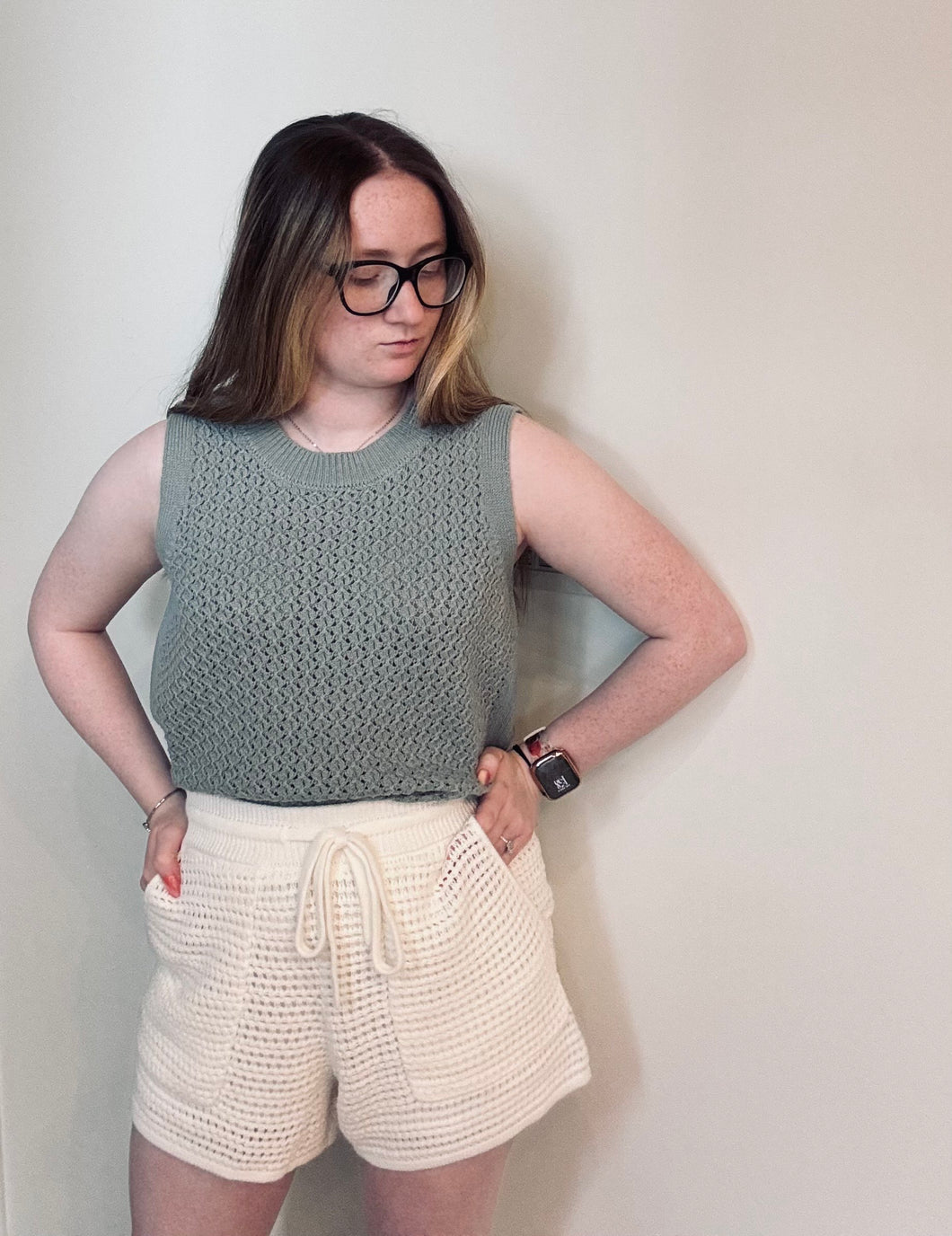Knit Short - White