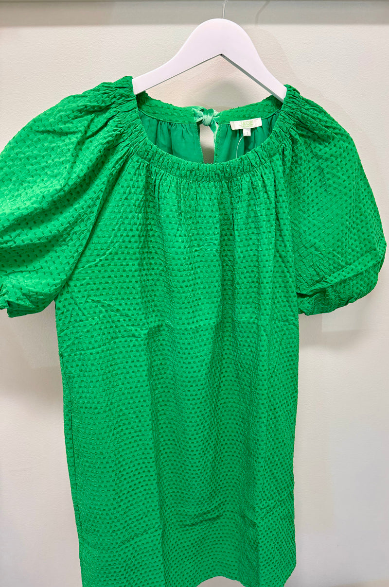 GREEN NECK TIE DRESS