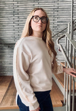 Load image into Gallery viewer, Natural Modal Sweatshirt W/Taping
