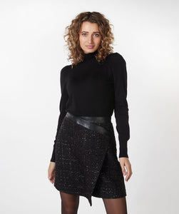 SKIRT TWEED OVERLAP