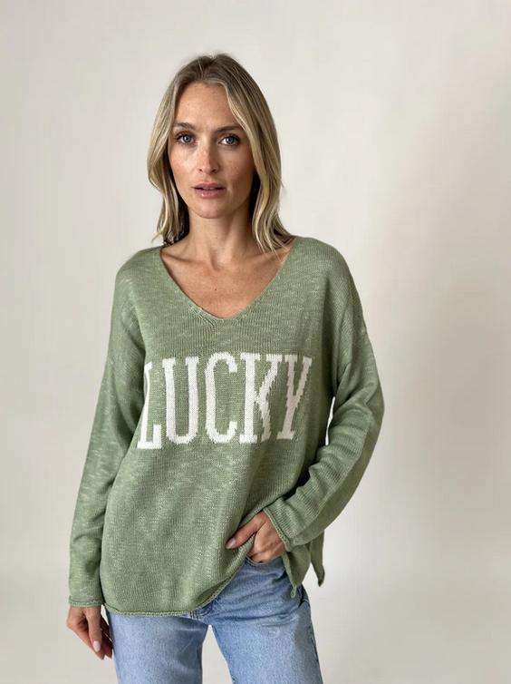 lucky top [green]