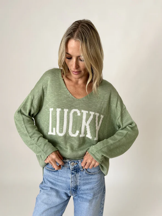 lucky top [green]