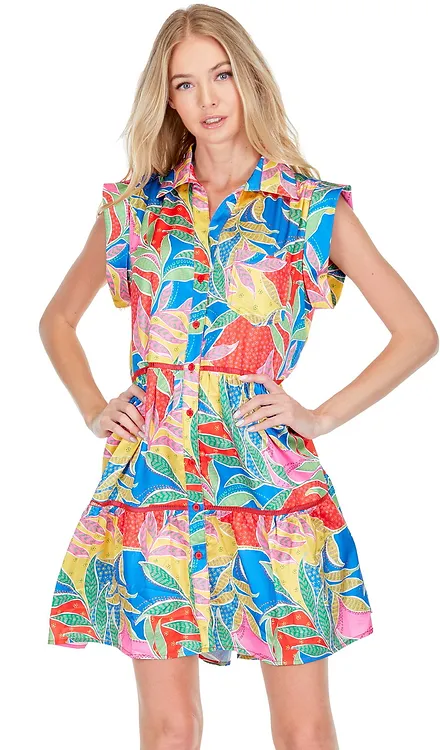 JoyJoy - Multi Ferns Dress