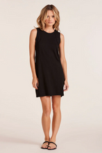 Load image into Gallery viewer, Raglan Seamed Tank Dress - Black
