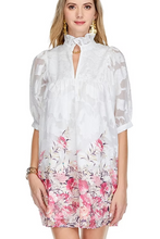 Load image into Gallery viewer, Summer Blooms High Neck Dress - Jade
