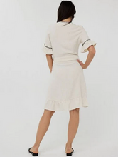 Load image into Gallery viewer, Linen Fancy Contrast Stitch Dress
