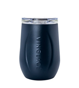 Glass Lined Wine Glass - Navy