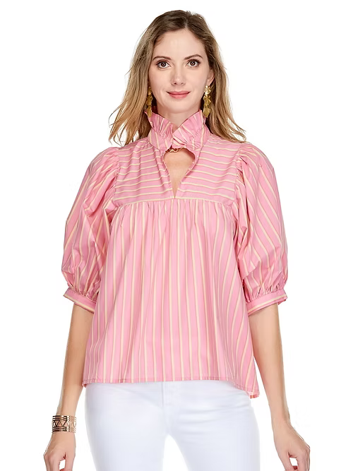 Pink Stripe Top