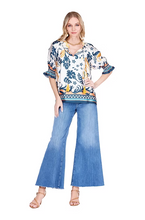 Load image into Gallery viewer, Harvest Border Blouse
