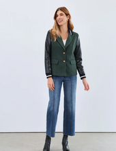 Load image into Gallery viewer, FDJ Mixed Media Blazer - Spruce

