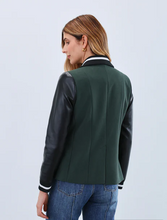 Load image into Gallery viewer, FDJ Mixed Media Blazer - Spruce
