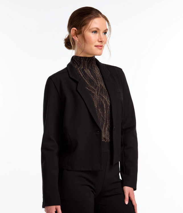 FDJ Black Ponte Blazer
