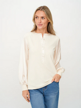 Load image into Gallery viewer, Ribbed Satin Sleeve Janie Top
