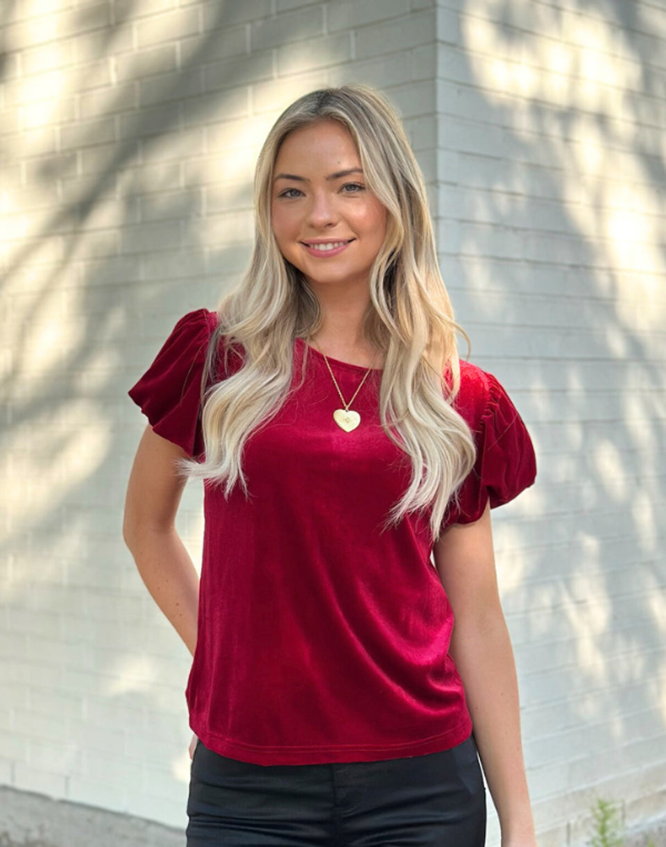 Vanessia Apple Blush Top