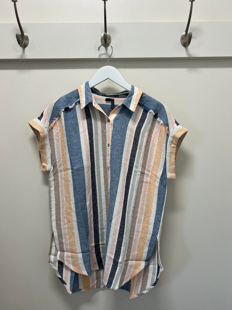 baha stripe s/s dolman shirt