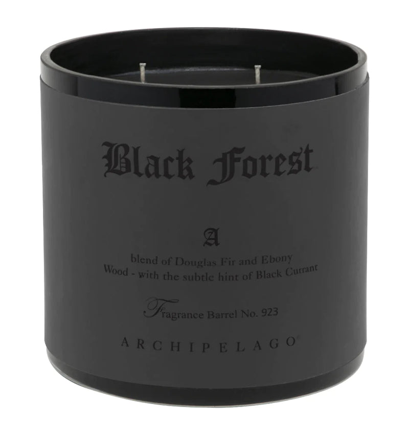 Black Forest Leatherpress Candle Black