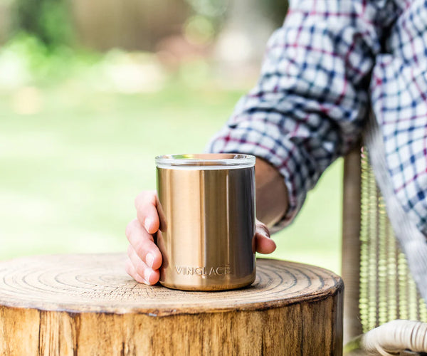 GLASS LINED WHISKEY GLASS - COPPER