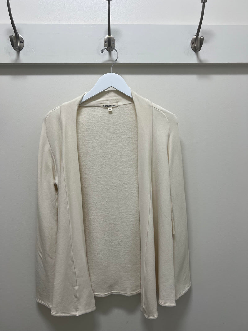 cream cardigan