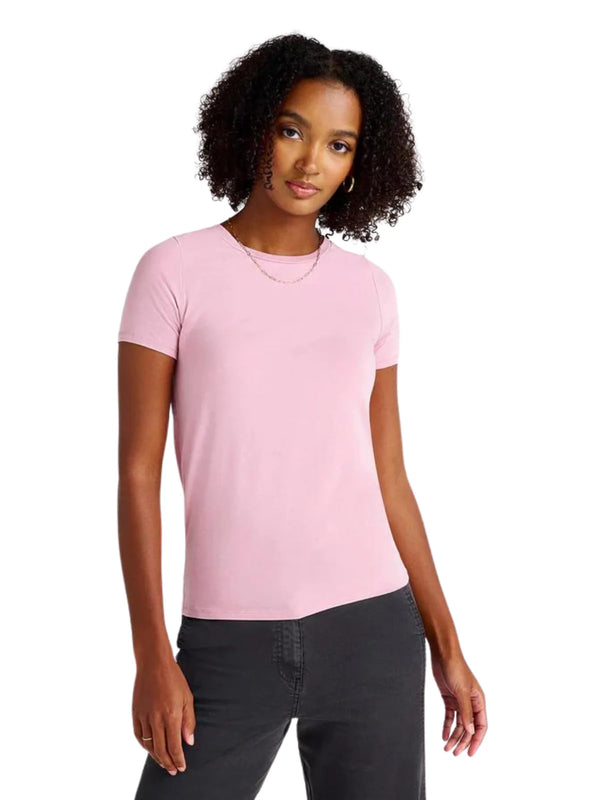 genevieve short sleeve tee - dusty rose