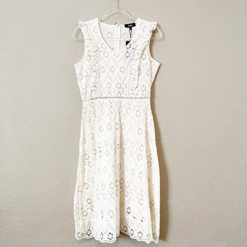 white embroidered dress