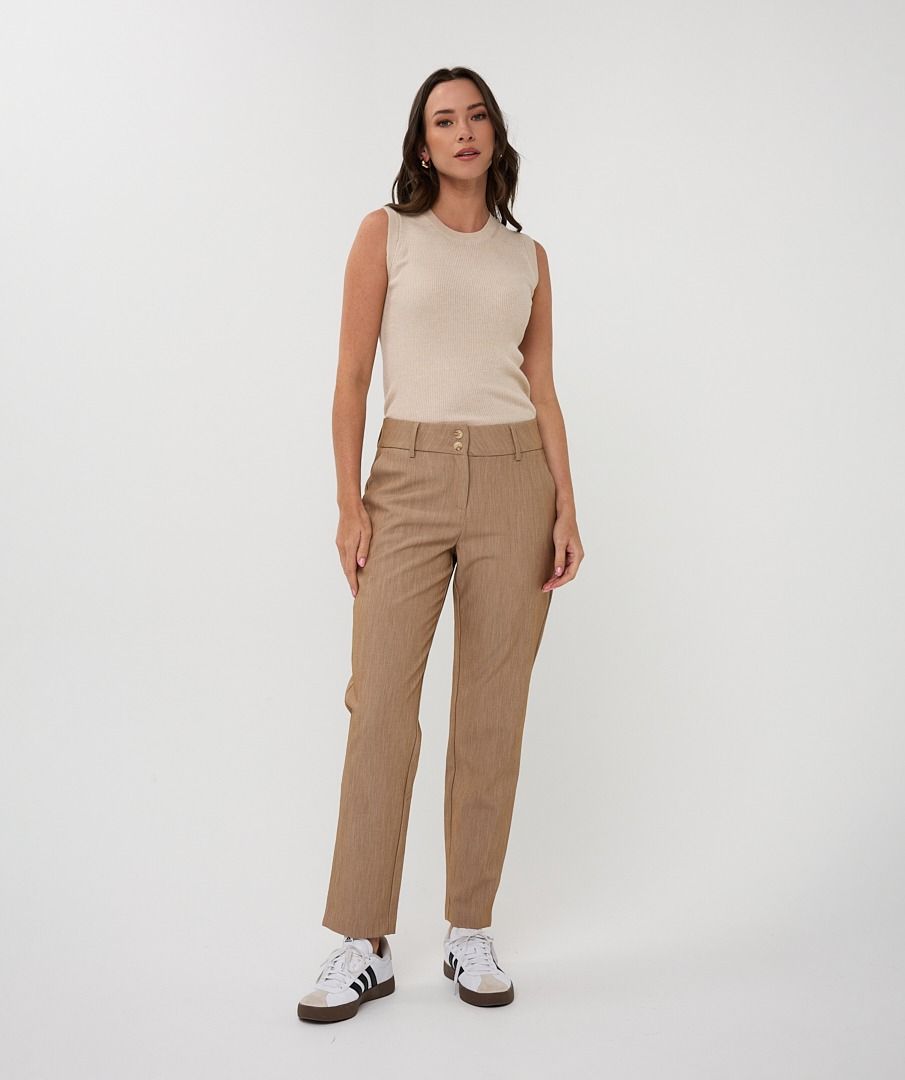 Light Sand Rib Sweater