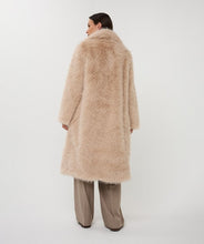 Load image into Gallery viewer, Sand Faux hairy long Coat
