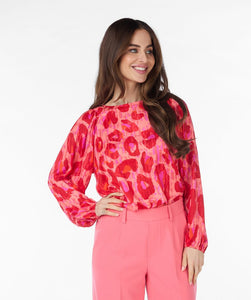 Fancy Animal Print Blouse