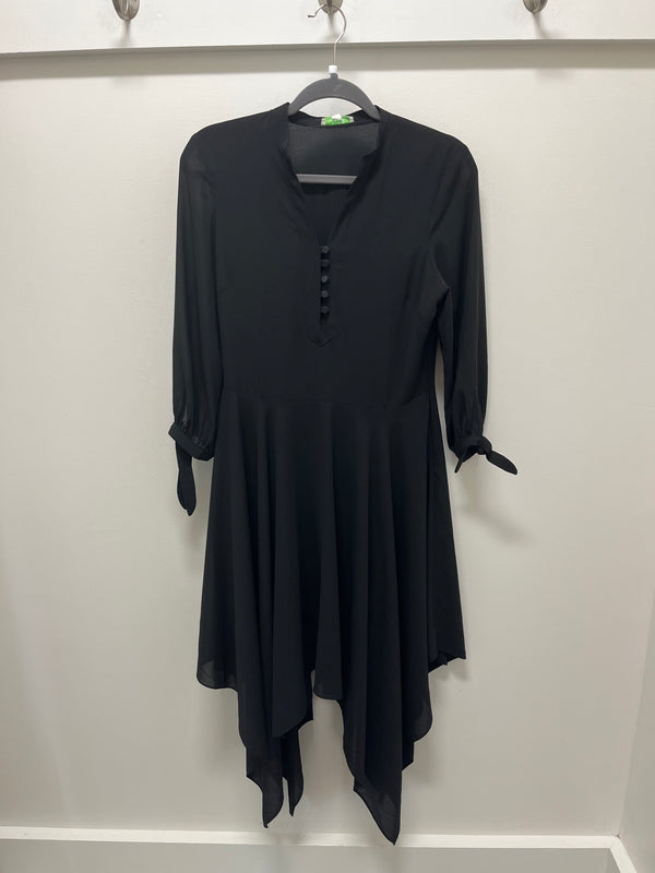 HANDKERCHIEF DRESS - BLACK