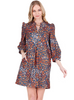 Fall Leopard Yoke Dress