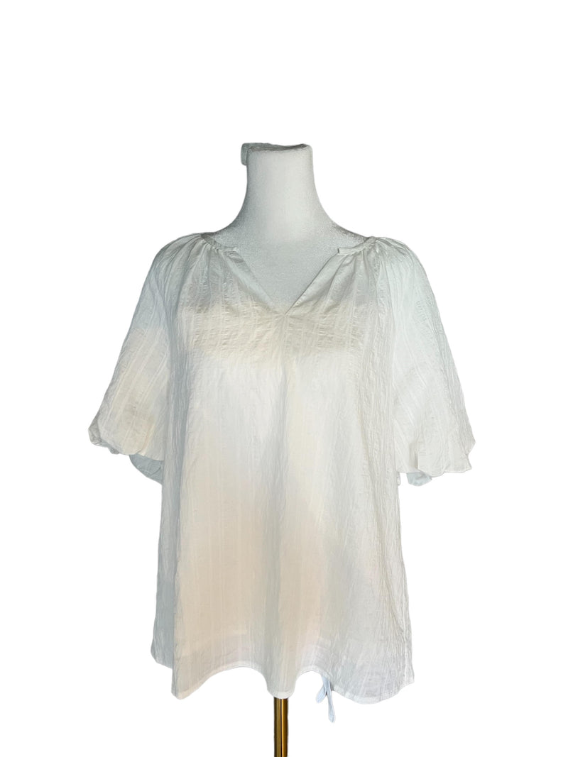 White Peasant Top