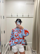 Load image into Gallery viewer, Red Toucan Trimmed Blouse
