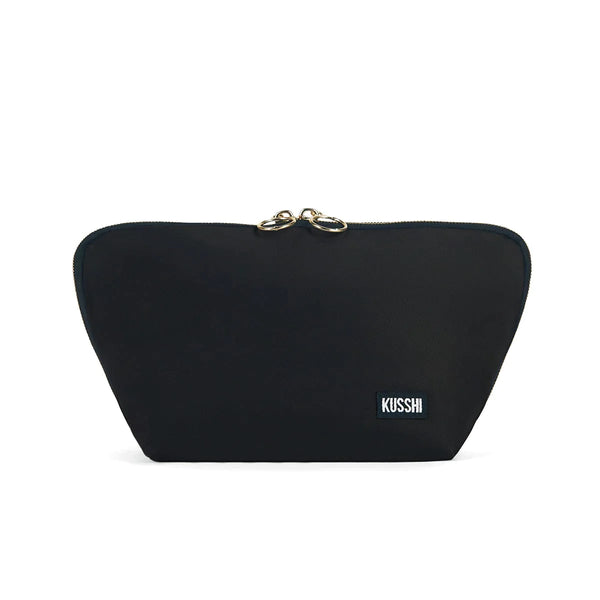 SIGNATURE MAKEUP BAG BLACK/PINK