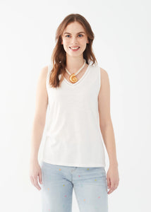 white slub jersey
