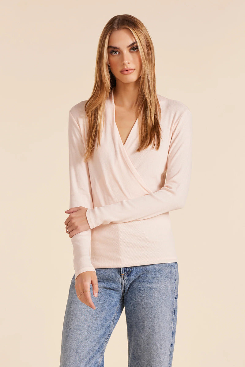 l/s surplice top